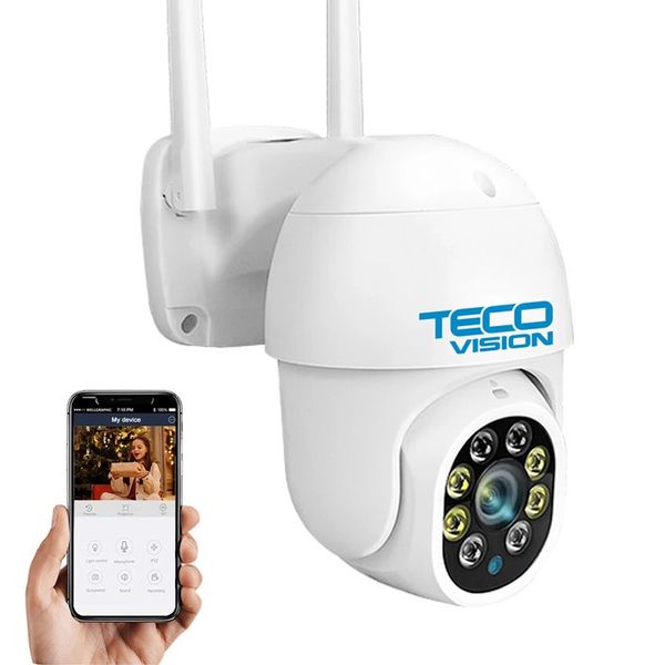 TECO VISION 2 Megapixeli 360° Audio + Microfon 128GB WIFI PTZ Dome Camera 4791 фото