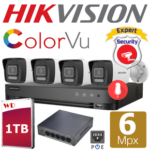 Hikvision 6 Megapixeli Microfon Color VU Micro SD 256GB 6 Mpx фото