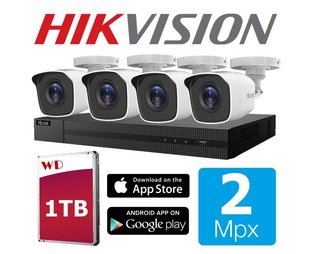 HIKVISION by HILOOK 2 Megapixeli, Detctie om si masina, Garantie 2 ANI 81434 фото