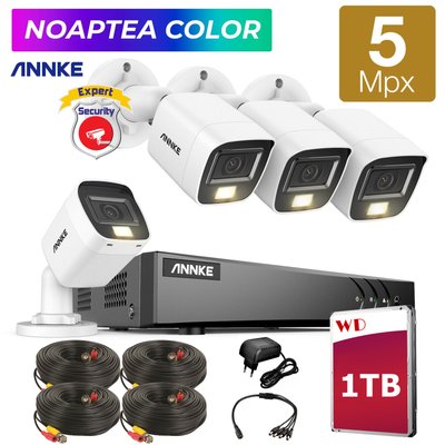 ANNKE Комплект камер видеонаблюдения 5 Мегапикселей Ночной Цвет 5 MPX ANNKE фото