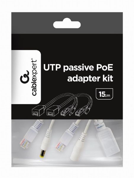 Набор пассивных UTP PoE адаптерных кабелей, 0.15 м, телекоммуникационный   134421  фото
