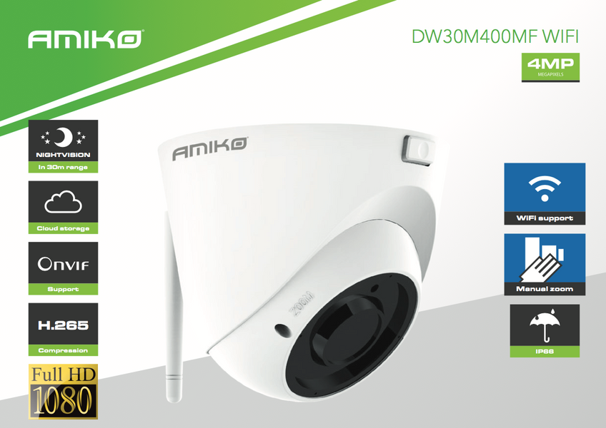 IP-камера AMIKO 4 Мегапикселя DWV30M400MF WiFI 11296 фото