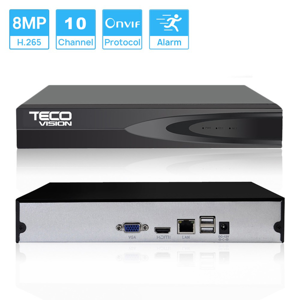 TECO VISION NVR 10CH 4K 8Mpx NT110K 36-8-001 фото