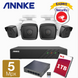 ANNKE Комплект камер видеонаблюдения IP 5 Мегапикселей I51DL+DW41JD   I51DL SET фото 1