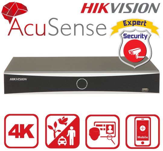 NVR HIKVISION Acusense 4K 4 Canale Garantie 3 ani DS-7604NXI-K1 4630 фото